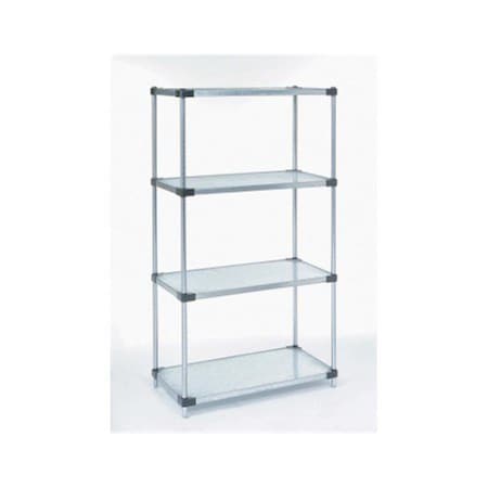 Nexel 18 x 72 x 63 in. Solid Shelf Unit- Galvanized 18726SZ
